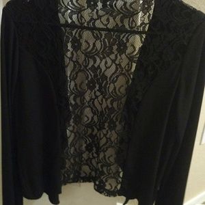 Dressy drape front blazer